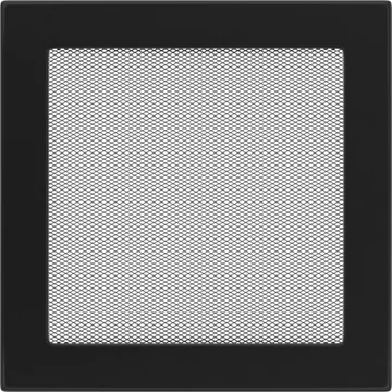 KRATKI EGYSZERŰ SZELLŐZŐRÁCS FEKETE 22X22cm