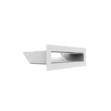 KRATKI MINIMAL SZELLŐZŐRÁCS FEHÉR 6x20cm  HÁTFALLAL