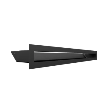 KRATKI MINIMAL SZELLŐZŐRÁCS FEKETE 6x60cm  HÁTFALLAL