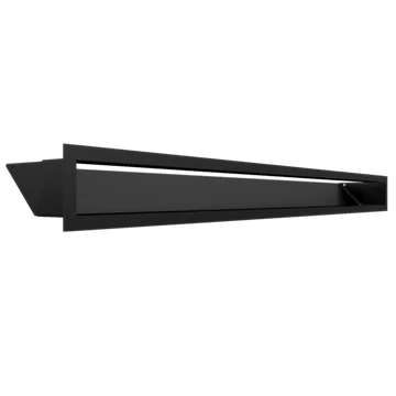 KRATKI MINIMAL SZELLŐZŐRÁCS FEKETE 9/100cm  HÁTFALLAL SF