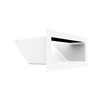 KRATKI MINIMAL SZELLŐZŐRÁCS FEHÉR 9x20cm  HÁTFALLAL