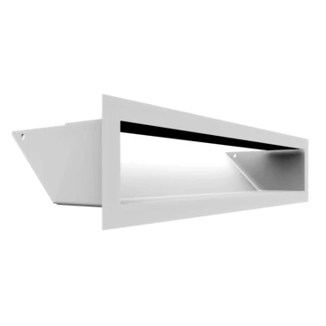 KRATKI MINIMAL SZELLŐZŐRÁCS FEHÉR 9x40cm HÁTFALLAL