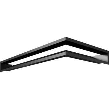 KRATKI MINIMAL SAROK SZELLŐZŐRÁCS FEKETE NL/9/8040