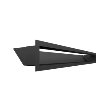 KRATKI MINIMAL SZELLŐZŐRÁCS FEKETE 9x80cm  HÁTFALLAL